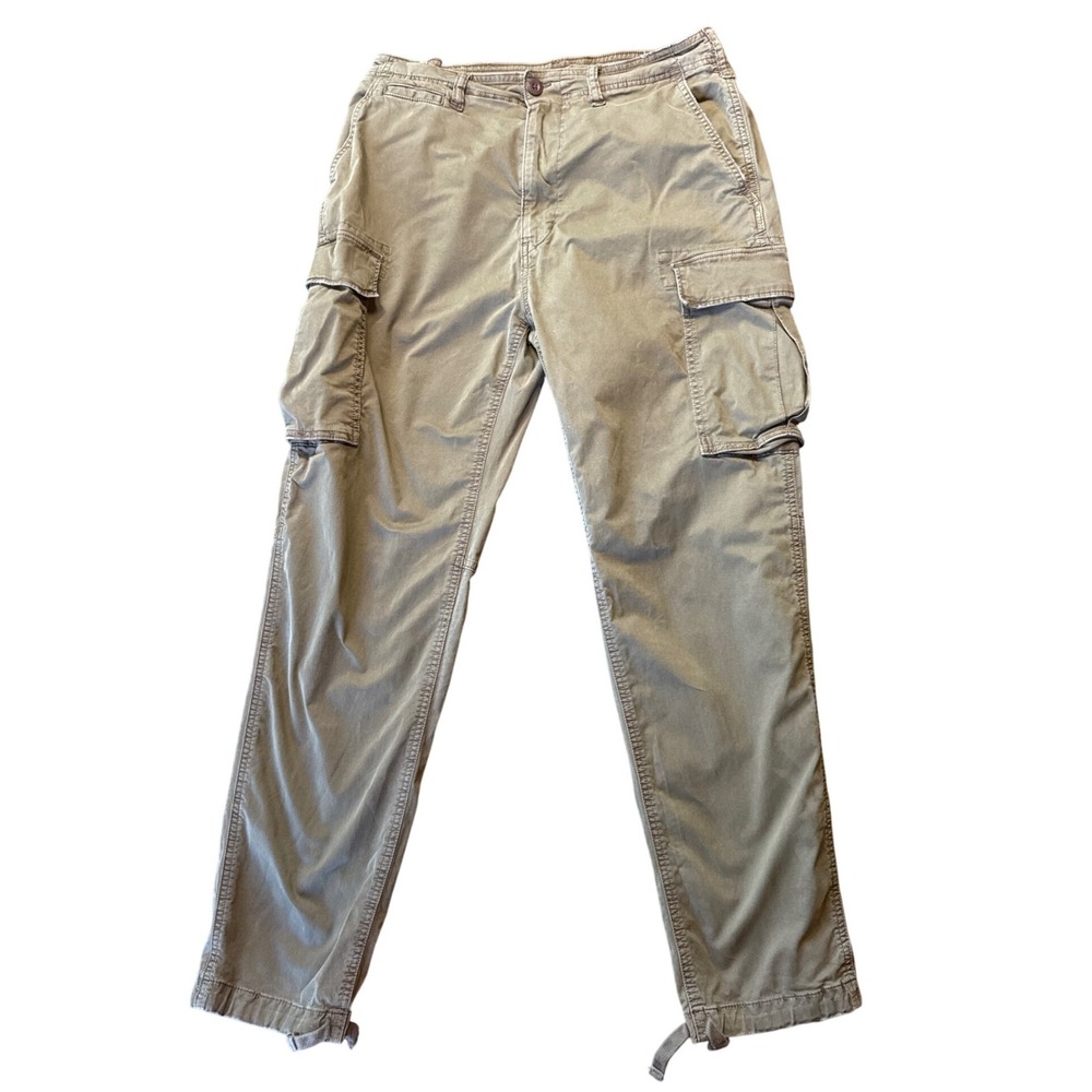 American Eagle Cargo Pants Mens 32x34 Olive Green Flex Utility Workwear Pant